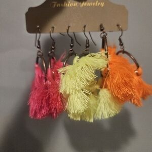 Tassel Earrings Set
